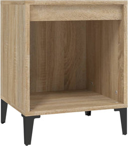 vidaXL - Nachtkastje - 40x35x50 - cm - sonoma - eikenkleurig