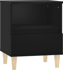 vidaXL - Nachtkastje - 40x35x50 - cm - zwart