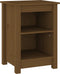 vidaXL - Nachtkastje - 40x35x55 - cm - massief - grenenhout - honingbruin