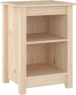 vidaXL - Nachtkastje - 40x35x55 - cm - massief - grenenhout