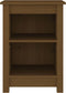 vidaXL - Nachtkastje - 40x35x55 - cm - massief - grenenhout - honingbruin