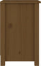 vidaXL - Nachtkastje - 40x35x55 - cm - massief - grenenhout - honingbruin