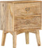 vidaXL - Nachtkastje - 40x35x55 - cm - massief - mangohout
