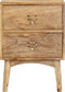 vidaXL - Nachtkastje - 40x35x55 - cm - massief - mangohout