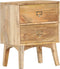 vidaXL - Nachtkastje - 40x35x55 - cm - massief - mangohout