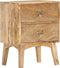 vidaXL - Nachtkastje - 40x35x55 - cm - massief - mangohout