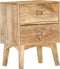 vidaXL - Nachtkastje - 40x35x55 - cm - massief - mangohout