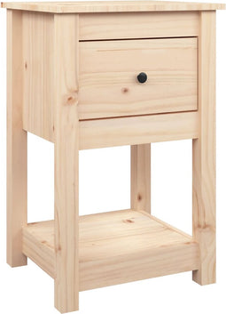 vidaXL - Nachtkastje - 40x35x61,5 - cm - massief - grenenhout