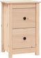 vidaXL - Nachtkastje - 40x35x61,5 - cm - massief - grenenhout