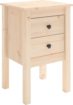vidaXL - Nachtkastje - 40x35x61,5 - cm - massief - grenenhout
