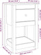 vidaXL - Nachtkastje - 40x35x61,5 - cm - massief - grenenhout