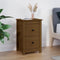 vidaXL - Nachtkastje - 40x35x61,5 - cm - massief - grenenhout - honingbruin