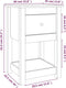 vidaXL - Nachtkastje - 40x35x61,5 - cm - massief - grenenhout - honingbruin