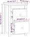 vidaXL - Nachtkastje - 40x35x61,5 - cm - massief - grenenhout