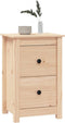 vidaXL - Nachtkastje - 40x35x61,5 - cm - massief - grenenhout