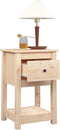 vidaXL - Nachtkastje - 40x35x61,5 - cm - massief - grenenhout