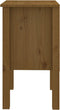 vidaXL - Nachtkastje - 40x35x61,5 - cm - massief - grenenhout - honingbruin
