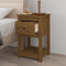 vidaXL - Nachtkastje - 40x35x61,5 - cm - massief - grenenhout - honingbruin
