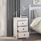 vidaXL - Nachtkastje - 40x35x61,5 - cm - massief - grenenhout - wit