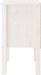 vidaXL - Nachtkastje - 40x35x61,5 - cm - massief - grenenhout - wit