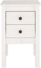 vidaXL - Nachtkastje - 40x35x61,5 - cm - massief - grenenhout - wit
