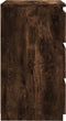 vidaXL - Nachtkastje - 40x35x62,5 - cm - bewerkt - hout - gerookt - eikenkleurig