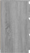 vidaXL - Nachtkastje - 40x35x62,5 - cm - bewerkt - hout - grijs - sonoma - eikenkleur