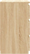 vidaXL - Nachtkastje - 40x35x62,5 - cm - bewerkt - hout - sonoma - eikenkleurig