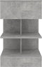 vidaXL - Nachtkastje - 40x35x65 - cm - bewerkt - hout - betongrijs