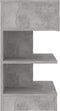 vidaXL - Nachtkastje - 40x35x65 - cm - bewerkt - hout - betongrijs