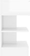 vidaXL - Nachtkastje - 40x35x65 - cm - bewerkt - hout - hoogglans - wit