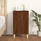 vidaXL - Nachtkastje - 40x35x70 - cm - bewerkt - hout - bruin - eikenkleur