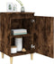 vidaXL - Nachtkastje - 40x35x70 - cm - bewerkt - hout - gerookt - eikenkleurig