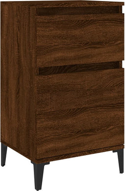 vidaXL - Nachtkastje - 40x35x70 - cm - bruin - eikenkleur