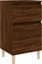 vidaXL - Nachtkastje - 40x35x70 - cm - bruin - eikenkleur