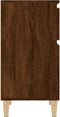 vidaXL - Nachtkastje - 40x35x70 - cm - bruin - eikenkleur