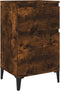 vidaXL - Nachtkastje - 40x35x70 - cm - gerookt - eikenkleurig