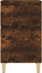vidaXL - Nachtkastje - 40x35x70 - cm - gerookt - eikenkleurig