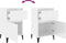 vidaXL - Nachtkastje - 40x35x70 - cm - hoogglans - wit