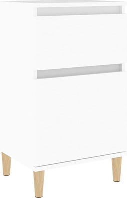 vidaXL - Nachtkastje - 40x35x70 - cm - wit