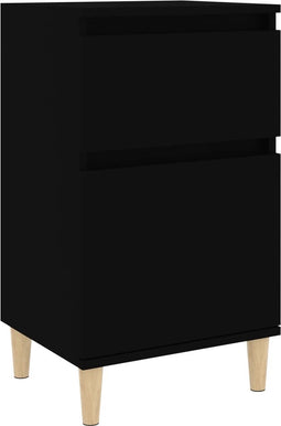 vidaXL - Nachtkastje - 40x35x70 - cm - zwart