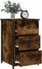 vidaXL - Nachtkastje - 40x36x60 - cm - bewerkt - hout - gerookt - eikenkleurig