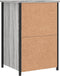 vidaXL - Nachtkastje - 40x36x60 - cm - bewerkt - hout - grijs - sonoma - eikenkleurig