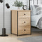 vidaXL - Nachtkastje - 40x36x60 - cm - bewerkt - hout - sonoma - eikenkleurig