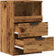vidaXL - Nachtkastje - 40x36x65 - cm - bewerkt - hout - oud - houtkleurig