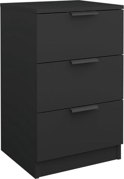 vidaXL - Nachtkastje - 40x36x65 - cm - zwart