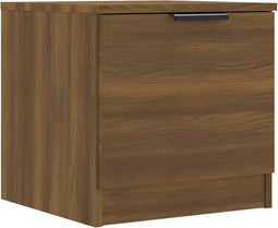 vidaXL - Nachtkastje - 40x39x40 - cm - bruin - eikenkleur
