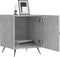 vidaXL - Nachtkastje - 40x40x50 - cm - bewerkt - hout - betongrijs