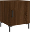 vidaXL - Nachtkastje - 40x40x50 - cm - bewerkt - hout - bruin - eikenkleur