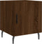 vidaXL - Nachtkastje - 40x40x50 - cm - bewerkt - hout - bruin - eikenkleur